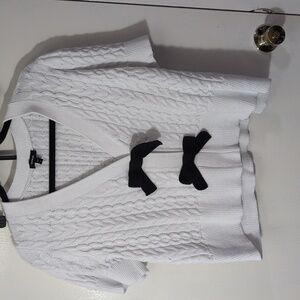 Express Ivory Cable Knit Cardigan